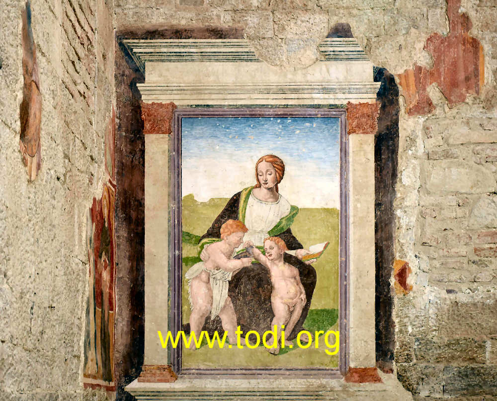 Cappella di Sant'Antonio -Donna tra due bambini