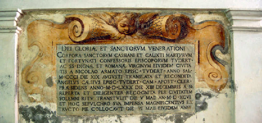 Lapide dei cinque Santi